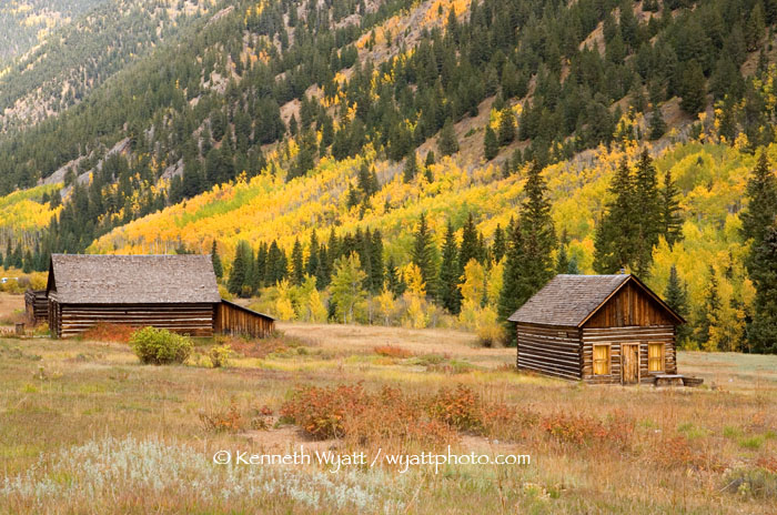 ghost town, Ashcroft, Colorado, Aspen, fall color, fall, tre photo